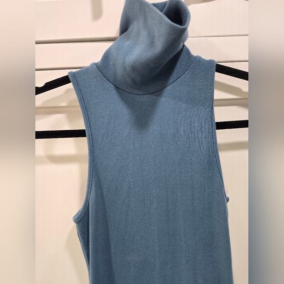 Zara Blue Turtleneck Bodycon Dress – Size Small - Picture 5 of 8
